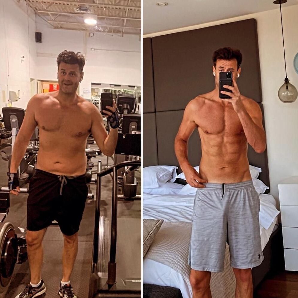 Jason's 70lb weight loss transformation through personal training Toronto